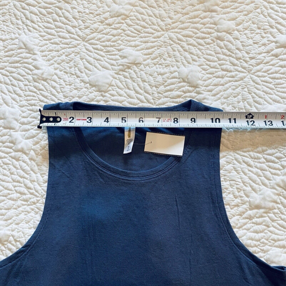 ATHLETA🥇 Well Rested Rib Sleep Tank Top Blue Size XS - Picture 8 of 11
